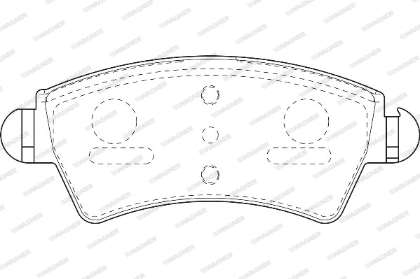Brake Pad Set, disc brake (WBP23332A)