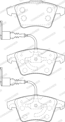 Brake Pad Set, disc brake (WBP23749A)