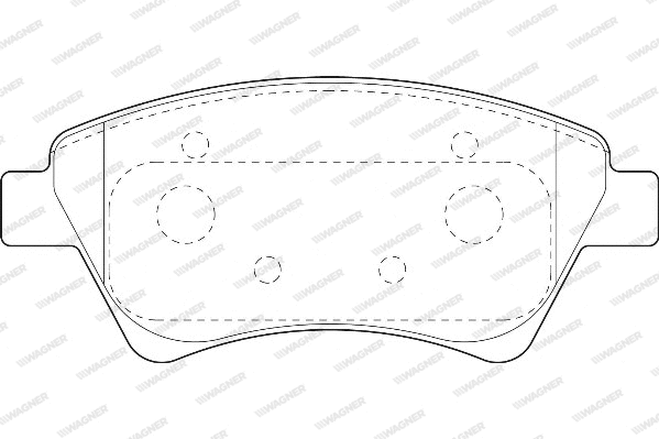Brake Pad Set, disc brake (WBP23930A)