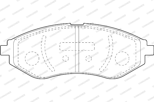 Brake Pad Set, disc brake (WBP23974A)