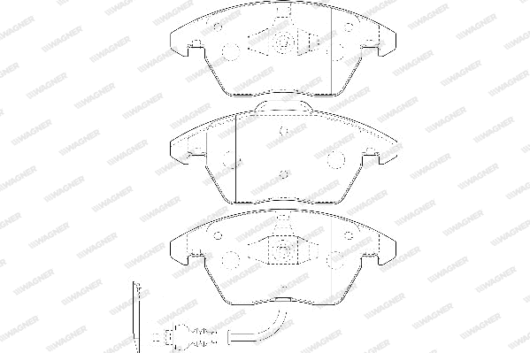 Brake Pad Set, disc brake (WBP23587A)