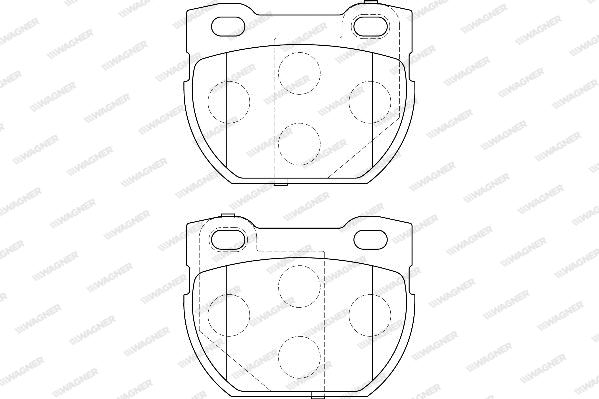 Brake Pad Set, disc brake (WBP23471B)