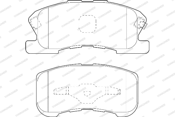 Brake Pad Set, disc brake (WBP23497A)
