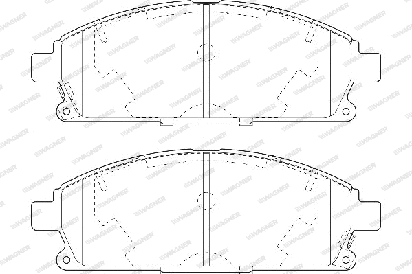 Brake Pad Set, disc brake (WBP23420A)