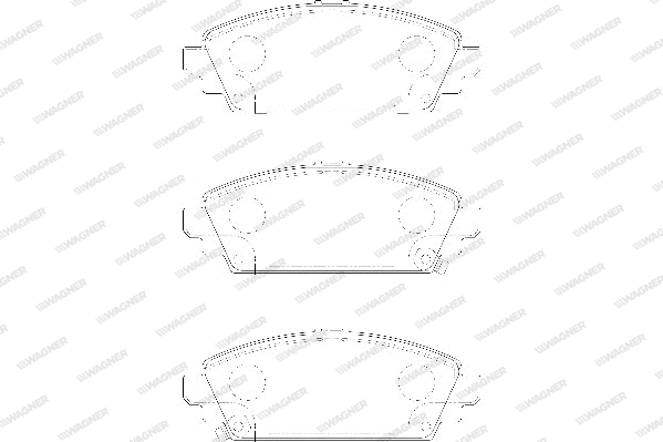 Brake Pad Set, disc brake (WBP23096A)