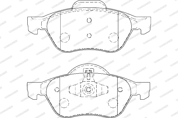Brake Pad Set, disc brake (WBP24535A)