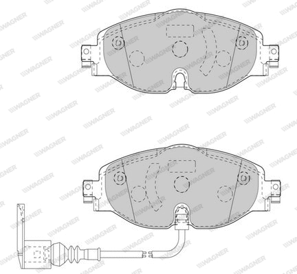 Brake Pad Set, disc brake (WBP24848A)