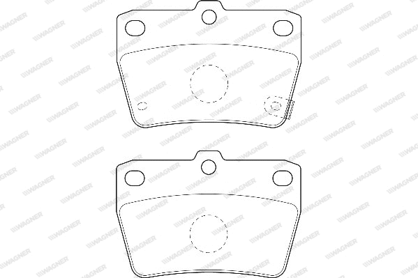 Brake Pad Set, disc brake (WBP23656A)