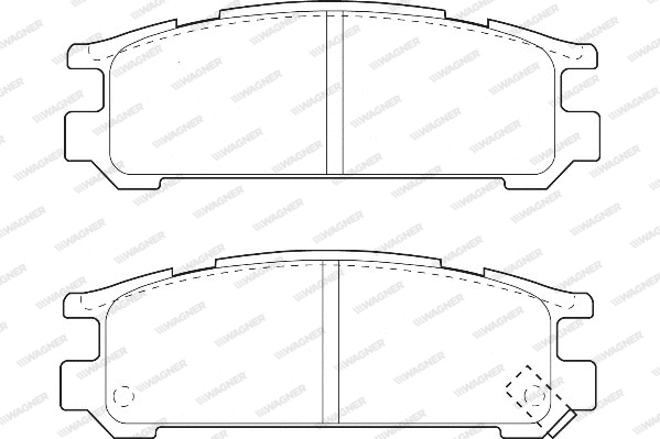 Brake Pad Set, disc brake (WBP21703A)