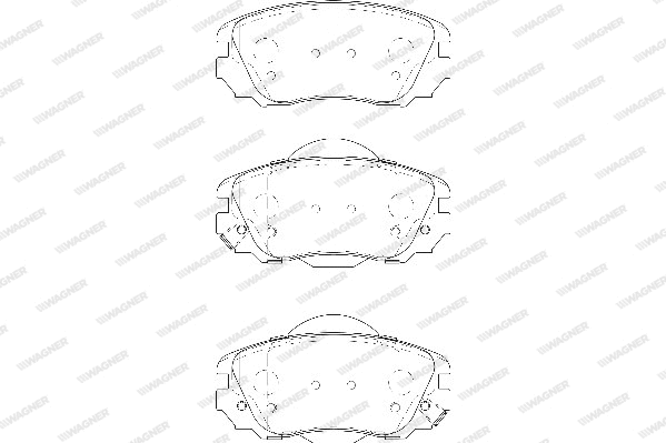 Brake Pad Set, disc brake (WBP24415A)
