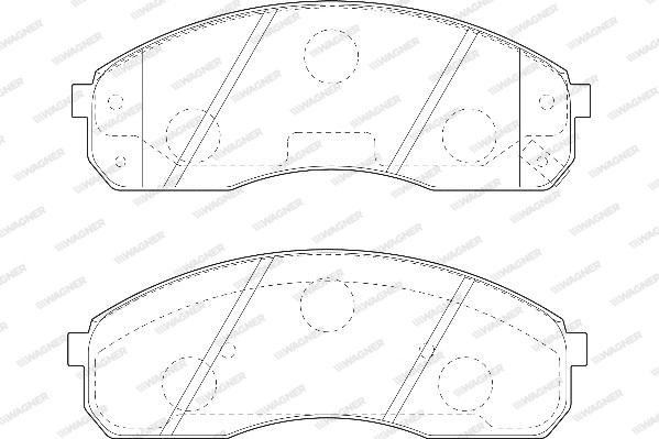 Brake Pad Set, disc brake (WBP23649A)