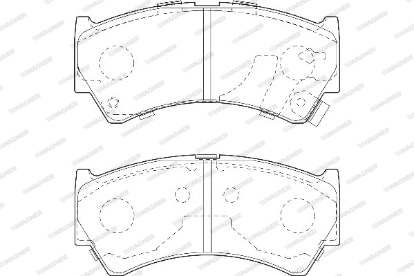 Brake Pad Set, disc brake (WBP23795A)