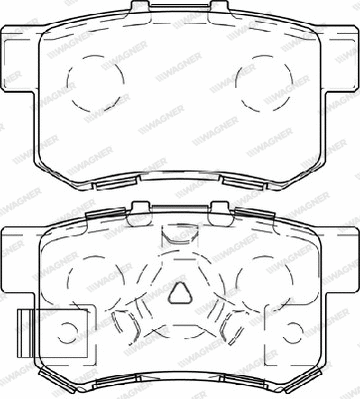 Brake Pad Set, disc brake (WBP24434A)