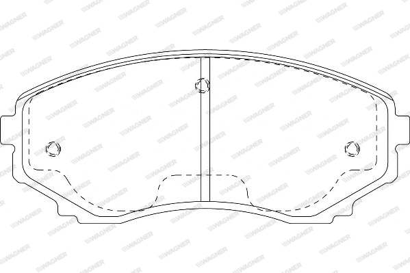 Brake Pad Set, disc brake (WBP23515A)