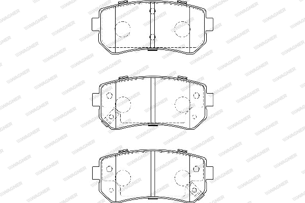 Brake Pad Set, disc brake (WBP24320A)