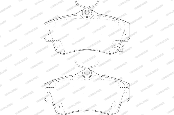 Brake Pad Set, disc brake (WBP23532A)