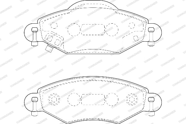 Brake Pad Set, disc brake (WBP23340A)