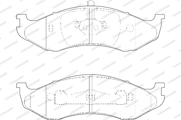 Brake Pad Set, disc brake (WBP21822B)