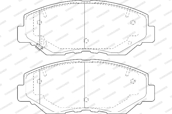 Brake Pad Set, disc brake (WBP23868A)