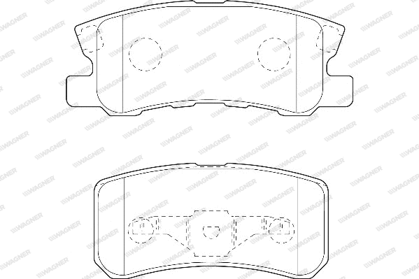 Brake Pad Set, disc brake (WBP23582A)