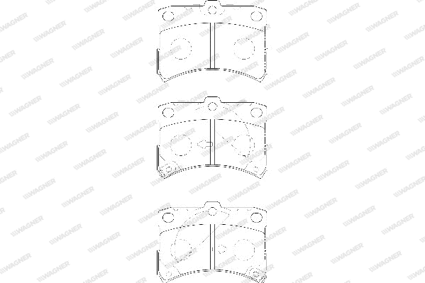 Brake Pad Set, disc brake (WBP23494A)