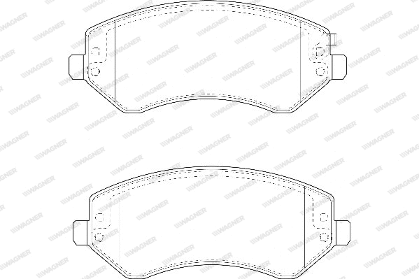 Brake Pad Set, disc brake (WBP23638A)
