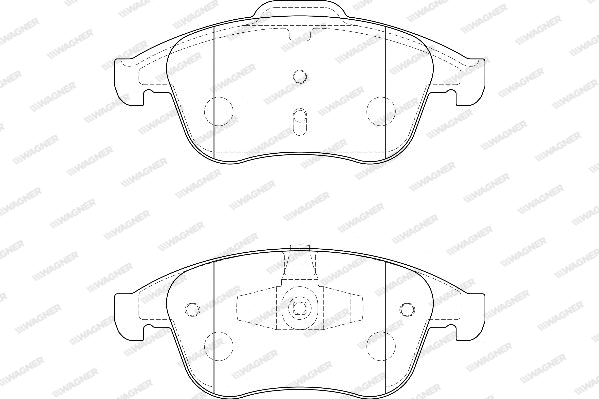 Brake Pad Set, disc brake (WBP24710A)
