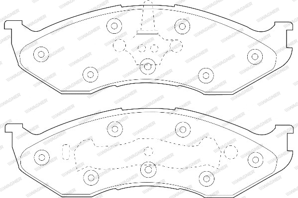Brake Pad Set, disc brake (WBP21822A)