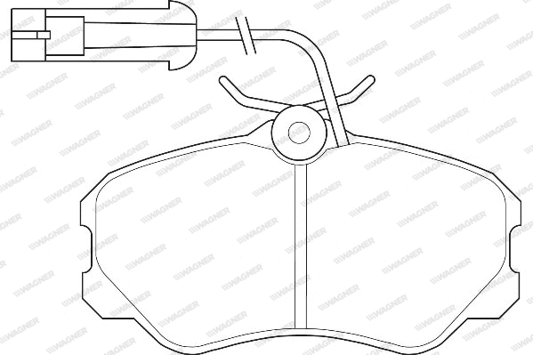 Brake Pad Set, disc brake (WBP21185A)
