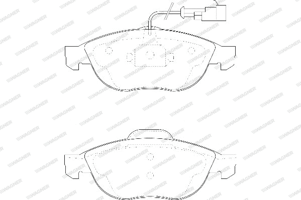 Brake Pad Set, disc brake (WBP23140A)