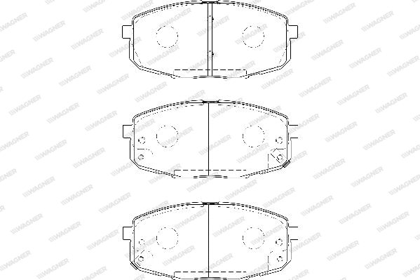 Brake Pad Set, disc brake (WBP23966A)