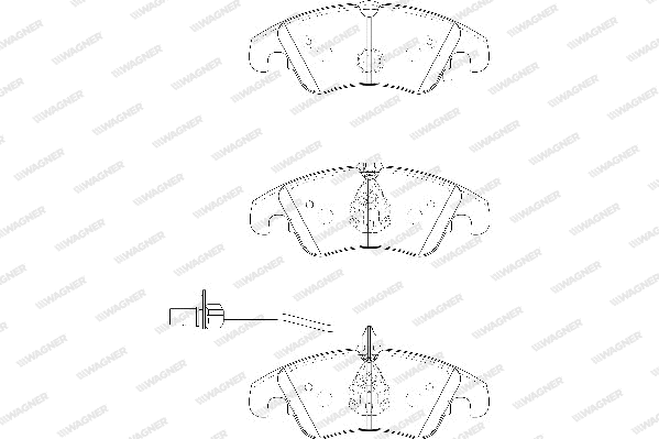 Brake Pad Set, disc brake (WBP24743A)