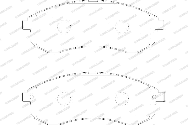 Brake Pad Set, disc brake (WBP23879A)