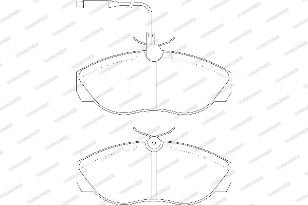 Brake Pad Set, disc brake (WBP21797A)
