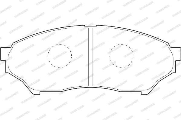 Brake Pad Set, disc brake (WBP23487A)