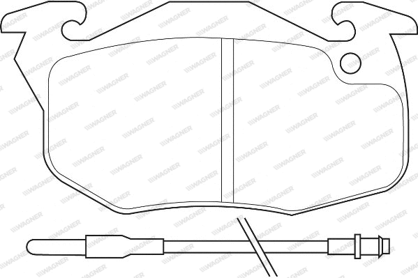 Brake Pad Set, disc brake (WBP20905A)