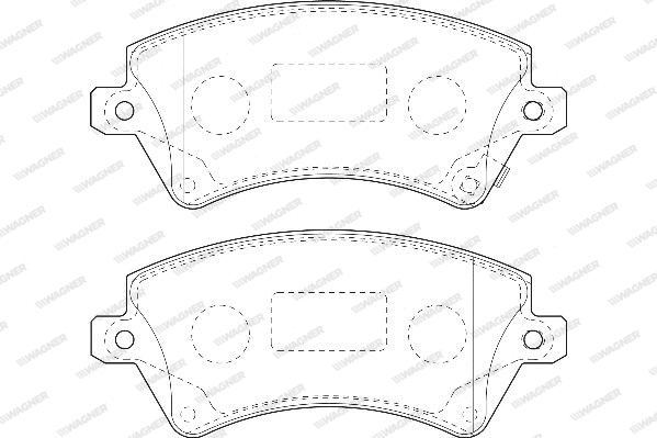 Brake Pad Set, disc brake (WBP23766A)