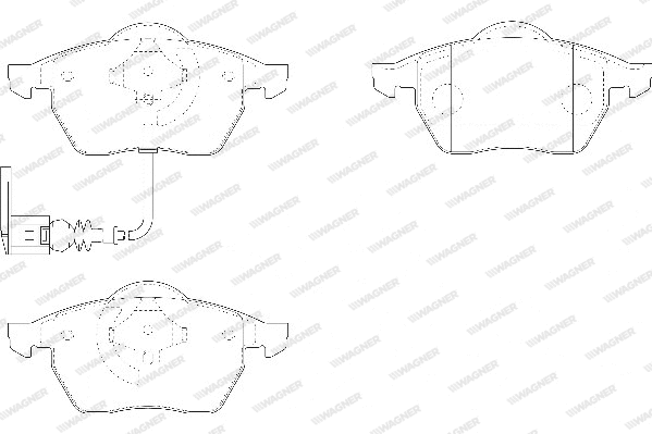Brake Pad Set, disc brake (WBP20676C)