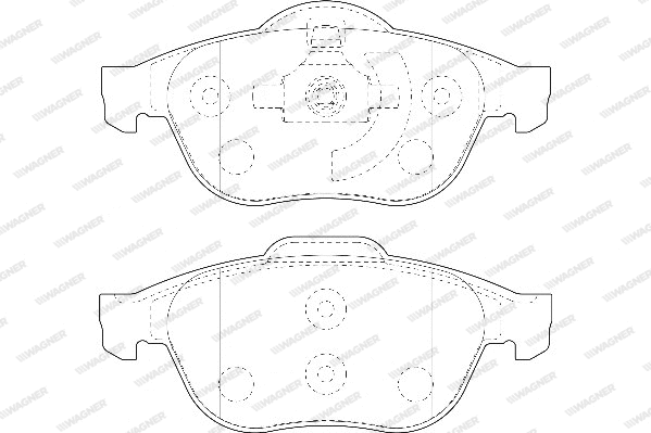 Brake Pad Set, disc brake (WBP23245B)