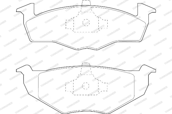 Brake Pad Set, disc brake (WBP21866C)
