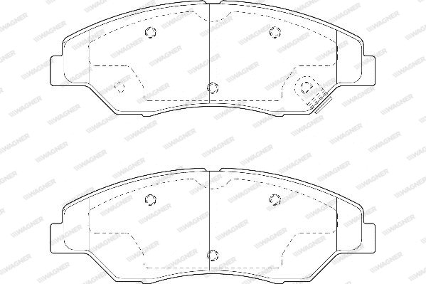 Brake Pad Set, disc brake (WBP23442A)