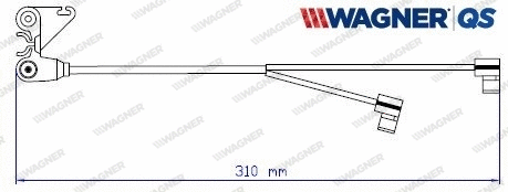 Warning Contact, brake pad wear (587060W)