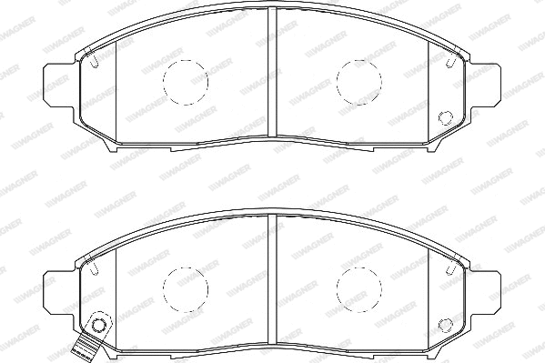 Brake Pad Set, disc brake (WBP24227A)