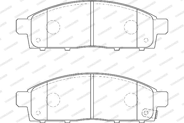Brake Pad Set, disc brake (WBP24529A)