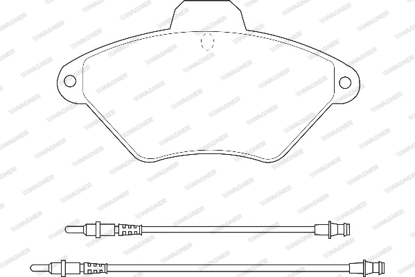 Brake Pad Set, disc brake (WBP21632A)