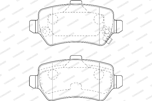 Brake Pad Set, disc brake (WBP23417A)