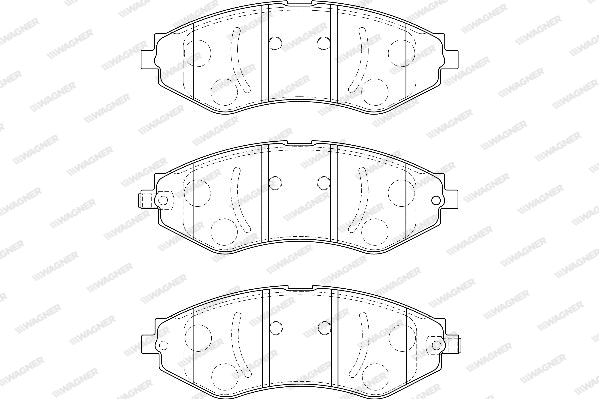 Brake Pad Set, disc brake (WBP24062B)