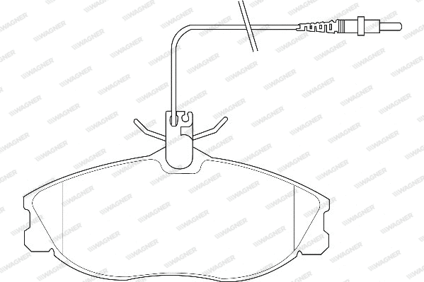 Brake Pad Set, disc brake (WBP21674A)