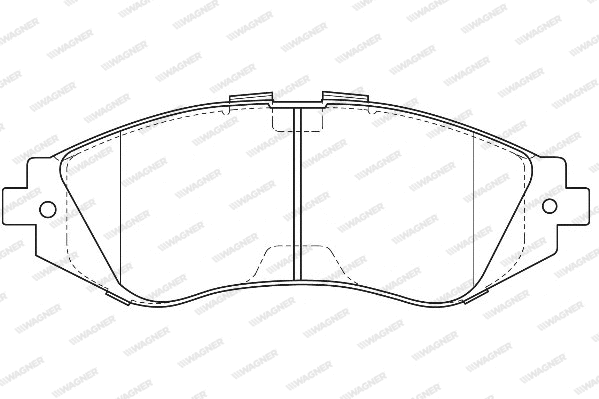 Brake Pad Set, disc brake (WBP23234B)