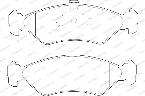Brake Pad Set, disc brake (WBP23101A)
